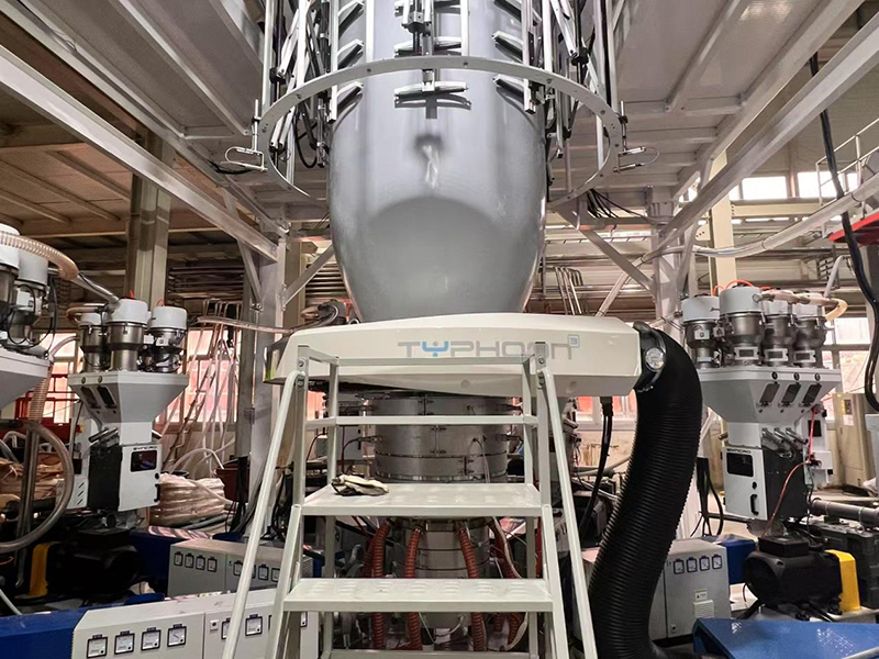 five layer blown film machine